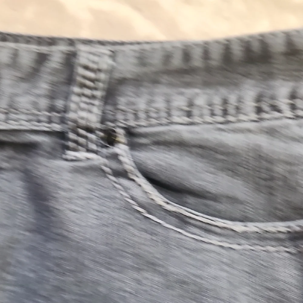 Black Sequin Backed Distressed Women Jeans - Picture 7 of 14